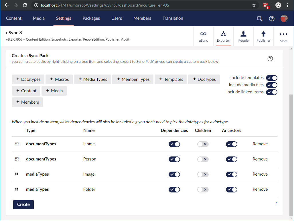 Exporter Dashboard